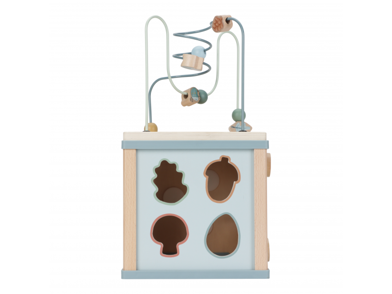 Kostka s aktivitami dřevěná Forest Friends