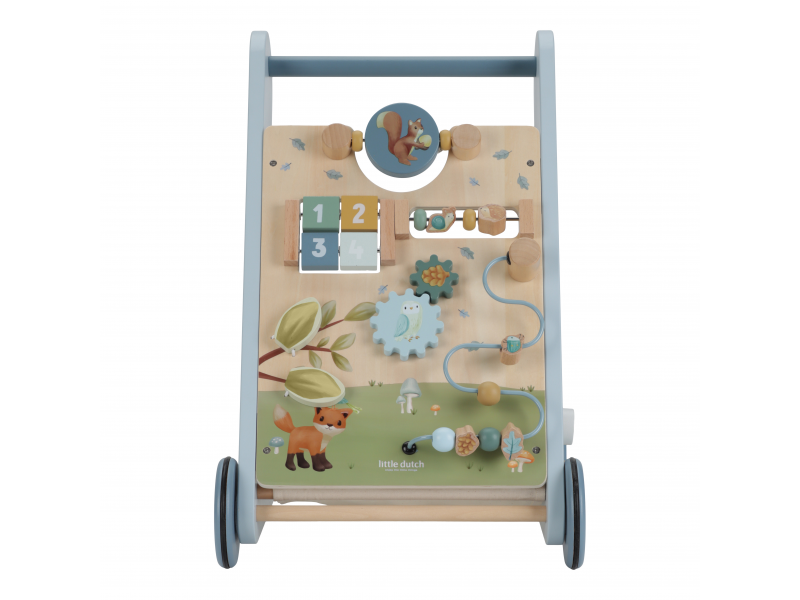 Chodítko s aktivitami dřevěné Forest Friends