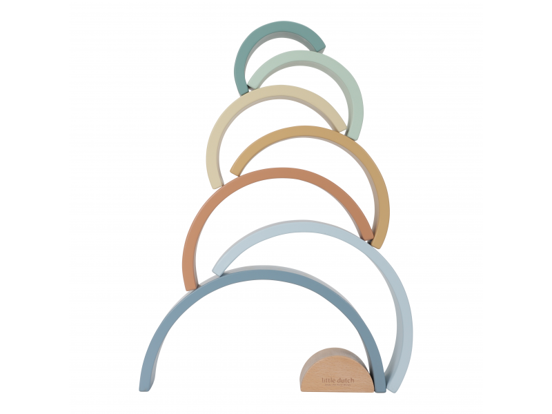 Skládačka dřevěná duha Forest Friends