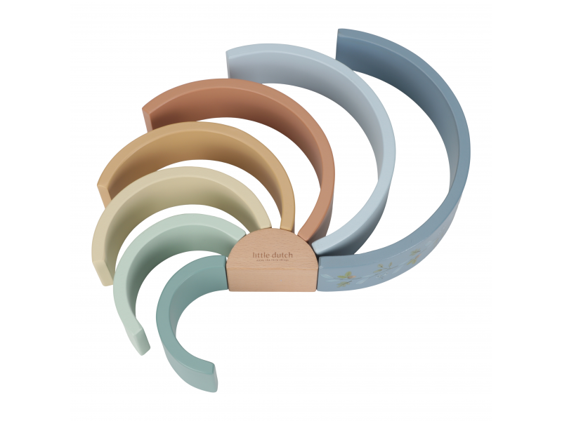 Skládačka dřevěná duha Forest Friends