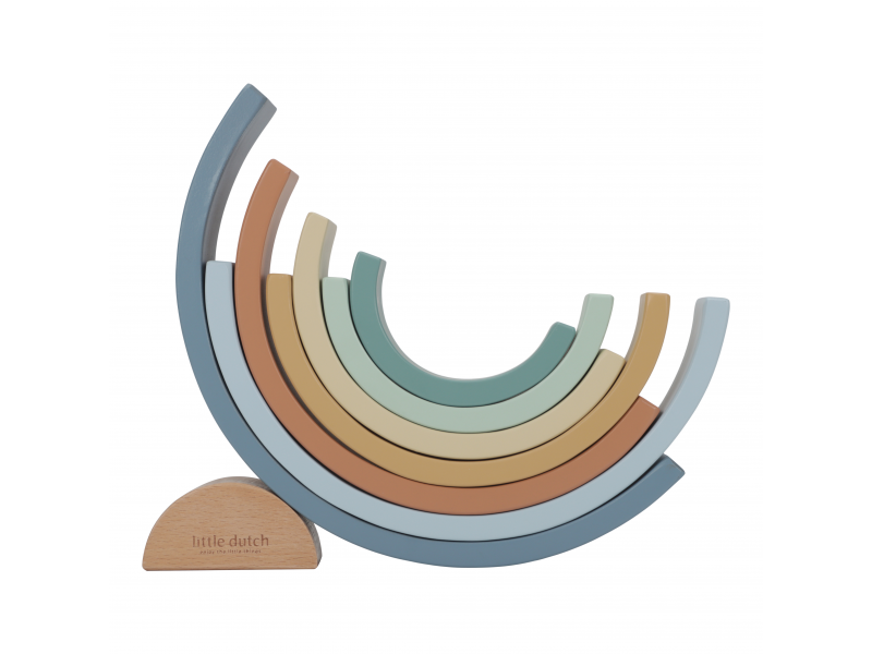 Skládačka dřevěná duha Forest Friends