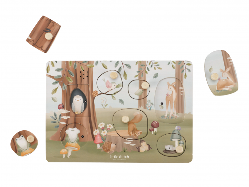 Vkládací puzzle se zvukem Forest Friends