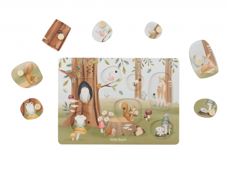 Vkládací puzzle se zvukem Forest Friends