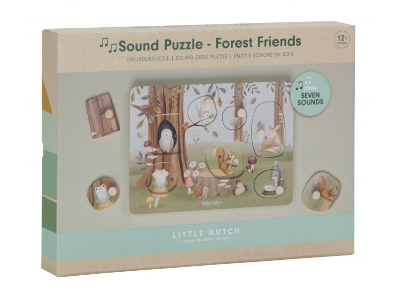 Vkládací puzzle se zvukem Forest Friends