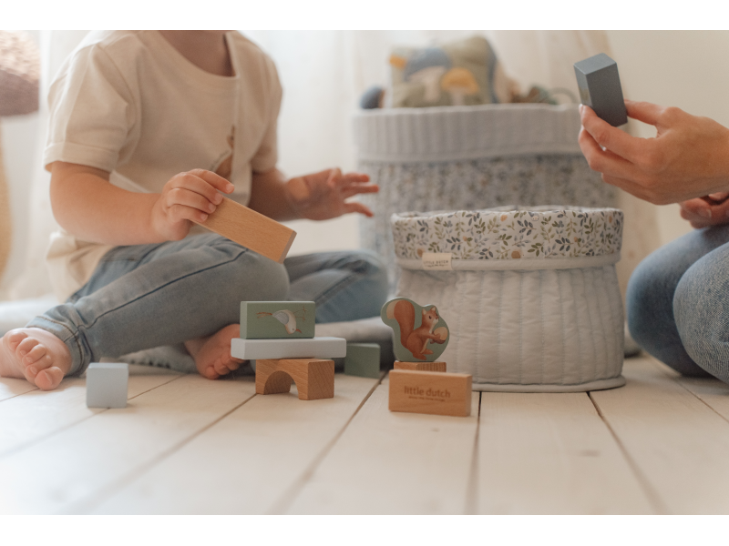 Kostky dřevěné 50 ks v tubě Forest Friends