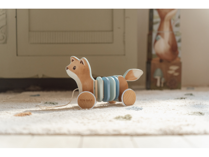 Tahací liška dřevěná Forest Friends