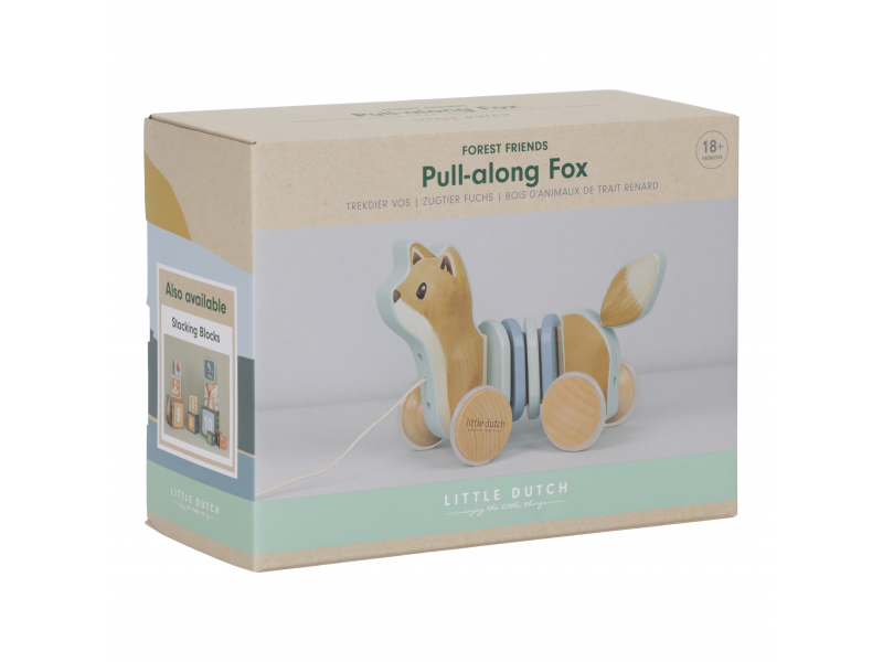 Tahací liška dřevěná Forest Friends