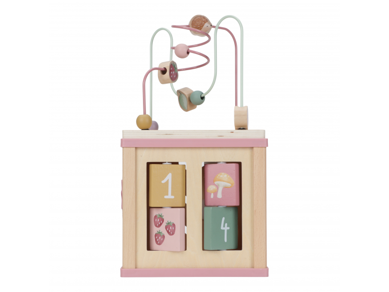 Kostka s aktivitami dřevěná Fairy Garden