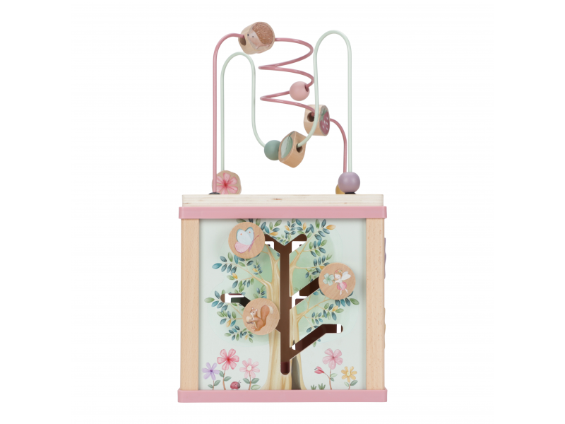 Kostka s aktivitami dřevěná Fairy Garden