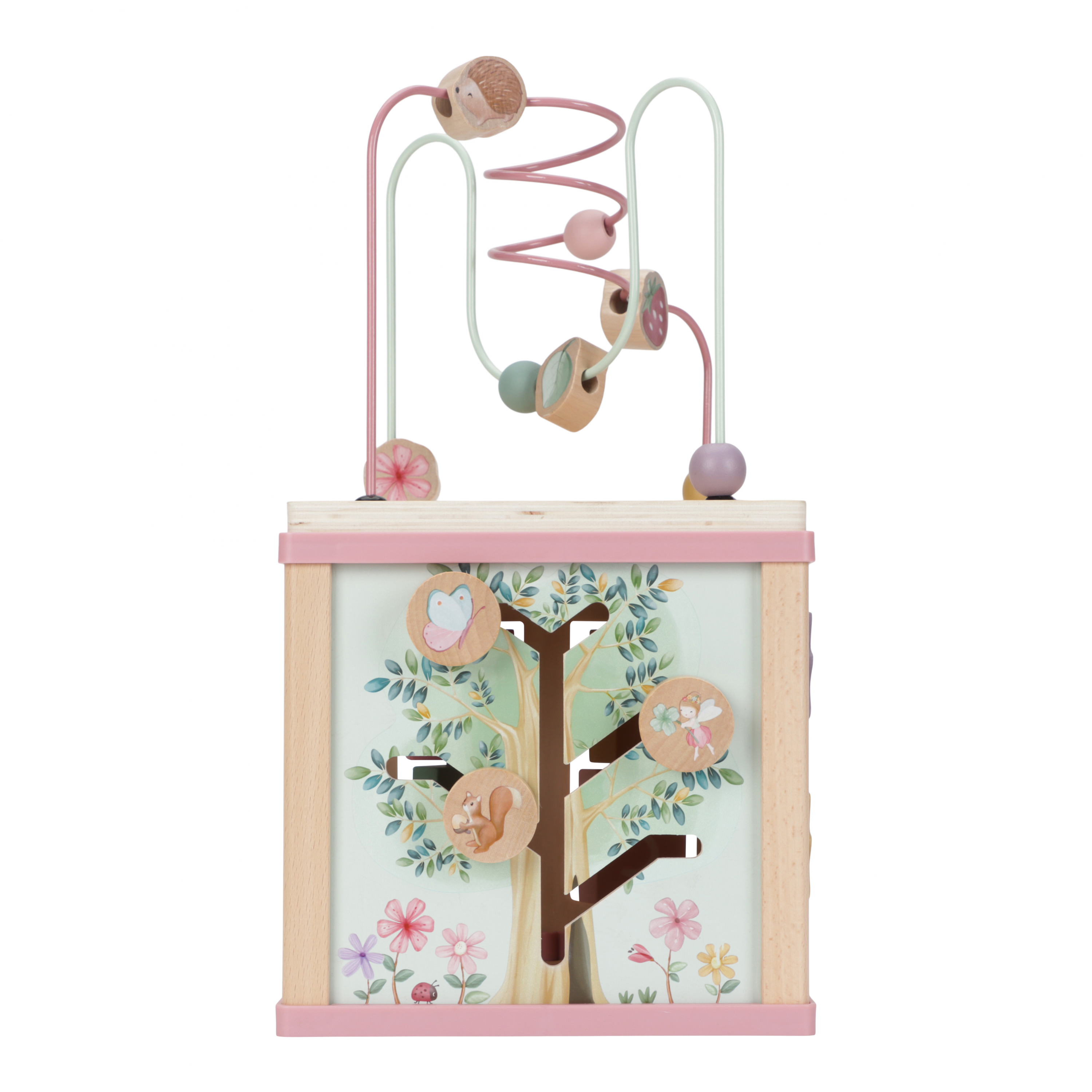 Kostka s aktivitami dřevěná Fairy Garden