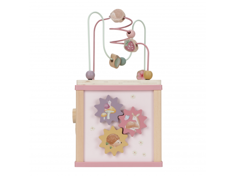 Kostka s aktivitami dřevěná Fairy Garden