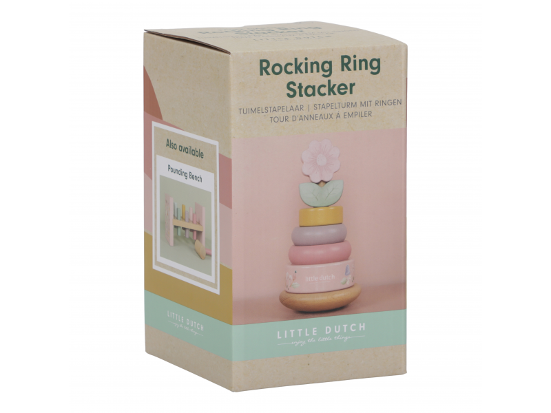 Nasazovací kroužky dřevěné Fairy Garden