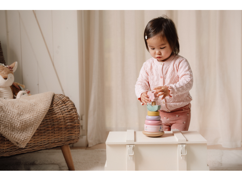 Nasazovací kroužky dřevěné Fairy Garden