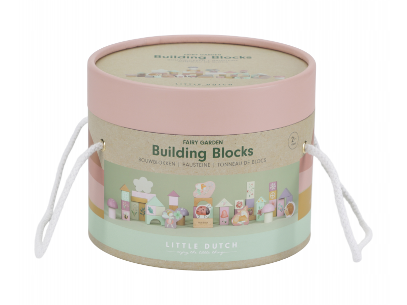 Kostky dřevěné 50 ks v tubě Fairy Garden