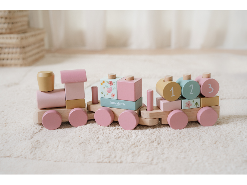 Vláček dřevěný Fairy Garden