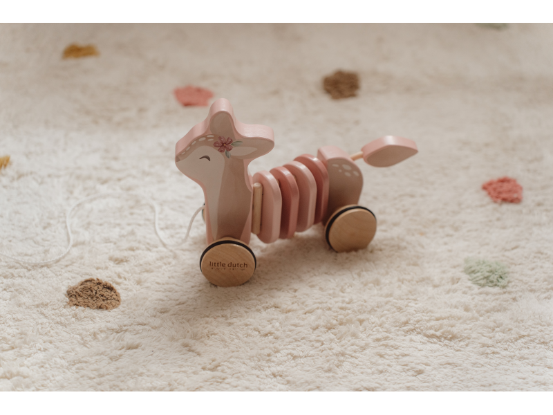 Tahací srnka dřevěná Fairy Garden