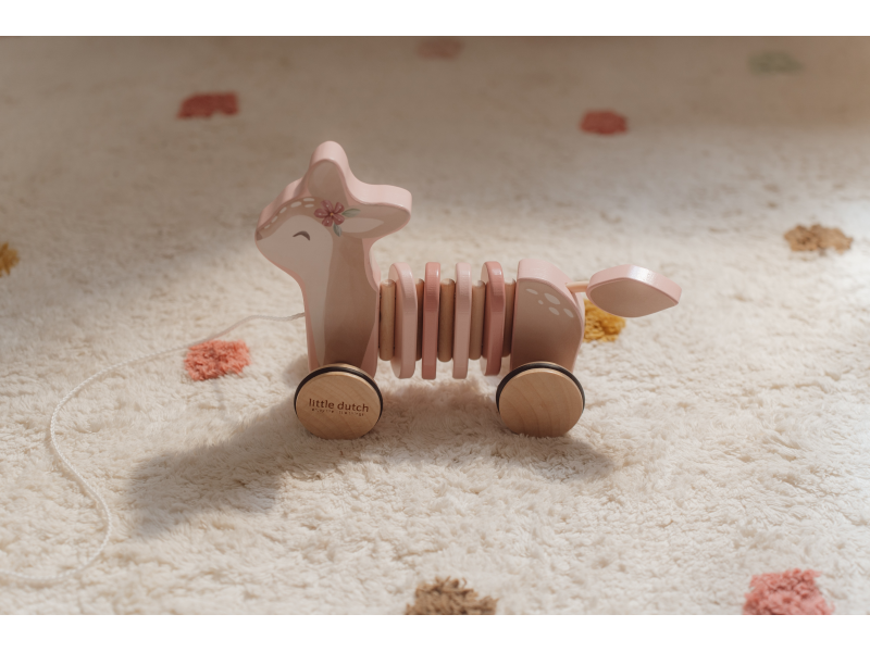 Tahací srnka dřevěná Fairy Garden