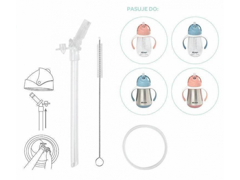 Náhradní brčko s kartáčkem