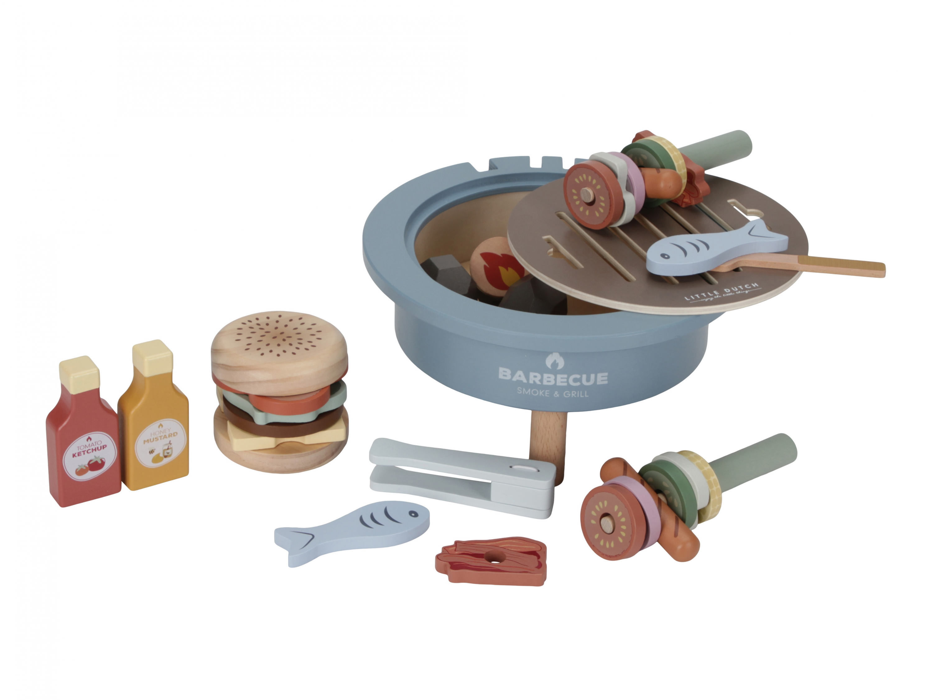 Barbecue sada dřevěná