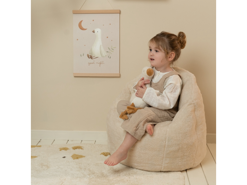 Křeslo dětské plyšové Soft Beige