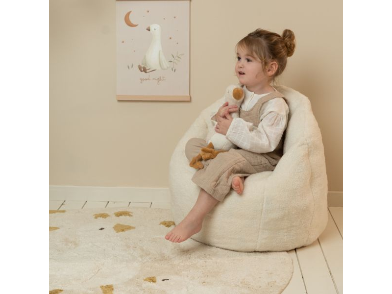 Křeslo dětské plyšové Soft White