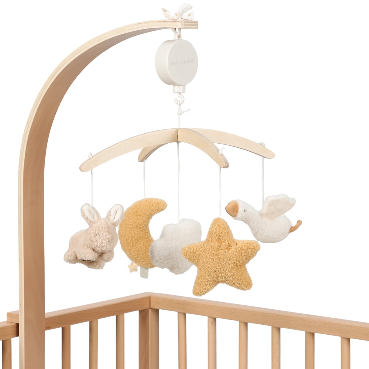 Hudební kolotoč dřevěný Newborn Naturals