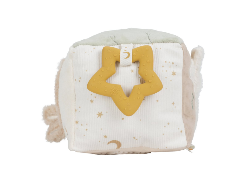 Kostka textilní s aktivitami Newborn Naturals