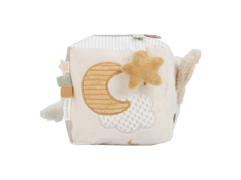 Kostka textilní s aktivitami Newborn Naturals