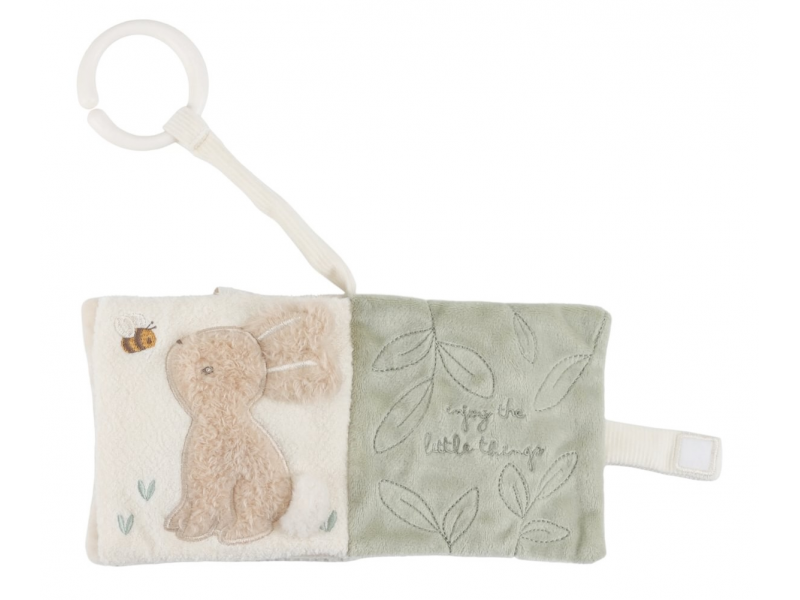 Závěsná textilní knížka s aktivitami Newborn Naturals