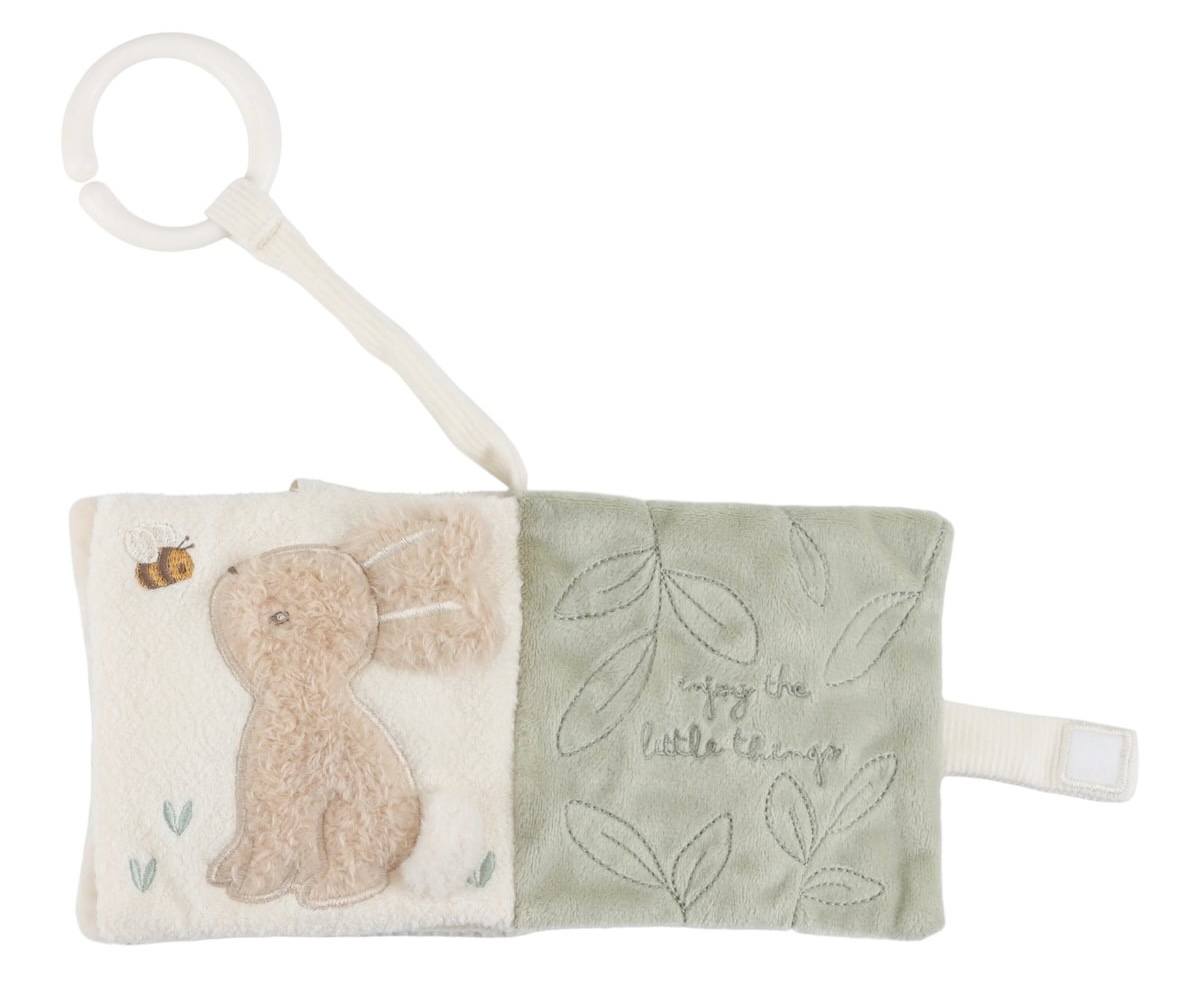 Závěsná textilní knížka s aktivitami Newborn Naturals