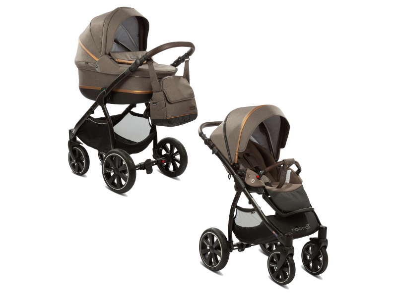 Noordi Kočárek Sole II 2v1 Dark Brown 2019