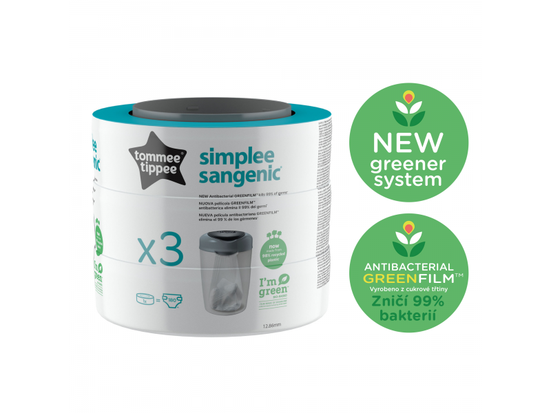 Tommee Tippee Náhradní kazety Sangenic Simplee, 3 ks