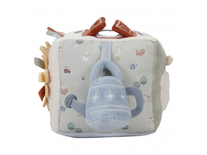 Kostka textilní s aktivitami Farma