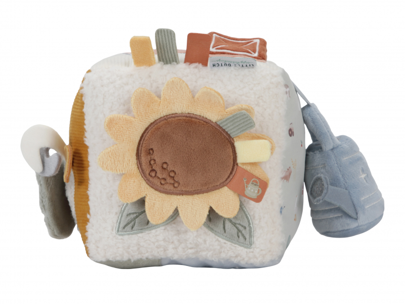 Kostka textilní s aktivitami Farma