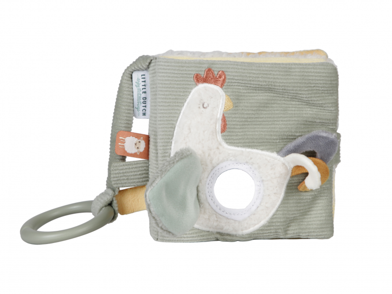 Závěsná textilní knížka s aktivitami Farma