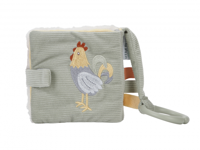 Závěsná textilní knížka s aktivitami Farma