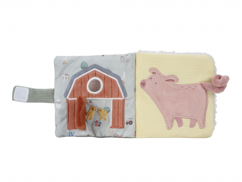 Závěsná textilní knížka s aktivitami Farma