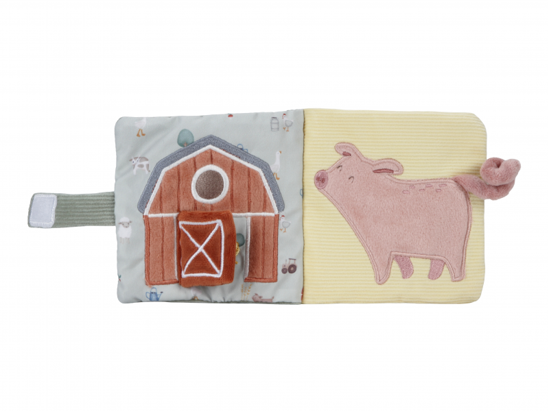 Závěsná textilní knížka s aktivitami Farma