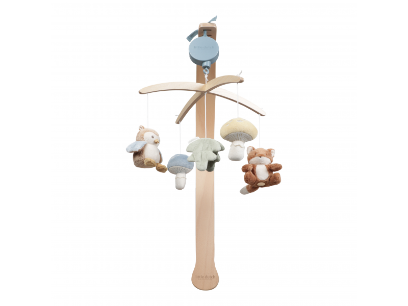 Hudební kolotoč dřevěný Forest Friends