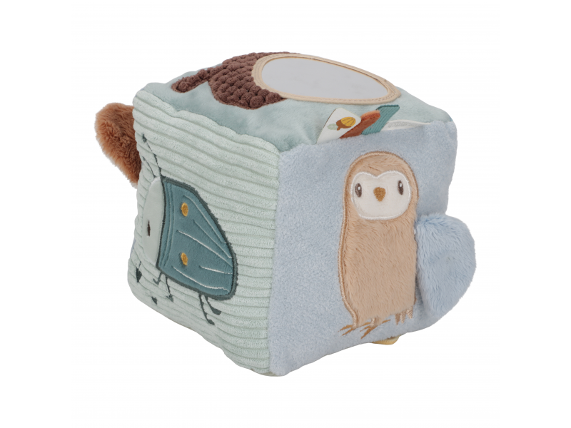 Kostka textilní s aktivitami Forest Friends