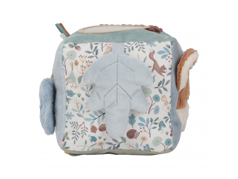 Kostka textilní s aktivitami Forest Friends