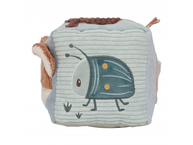 Kostka textilní s aktivitami Forest Friends