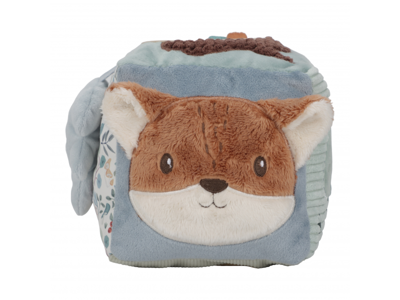 Kostka textilní s aktivitami Forest Friends