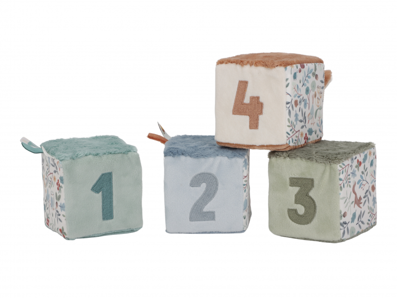 Kostky textilní 4 ks Forest Friends