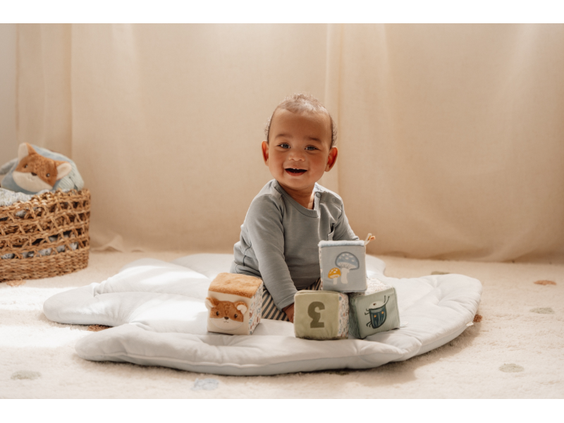 Kostky textilní 4 ks Forest Friends