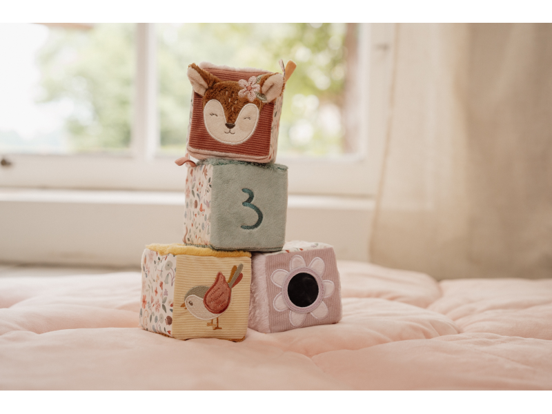 Kostky textilní 4 ks Fairy Garden