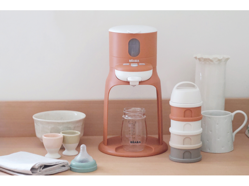 Sada kelímků na sušené mléko / svačinu Cotton White / Terracotta