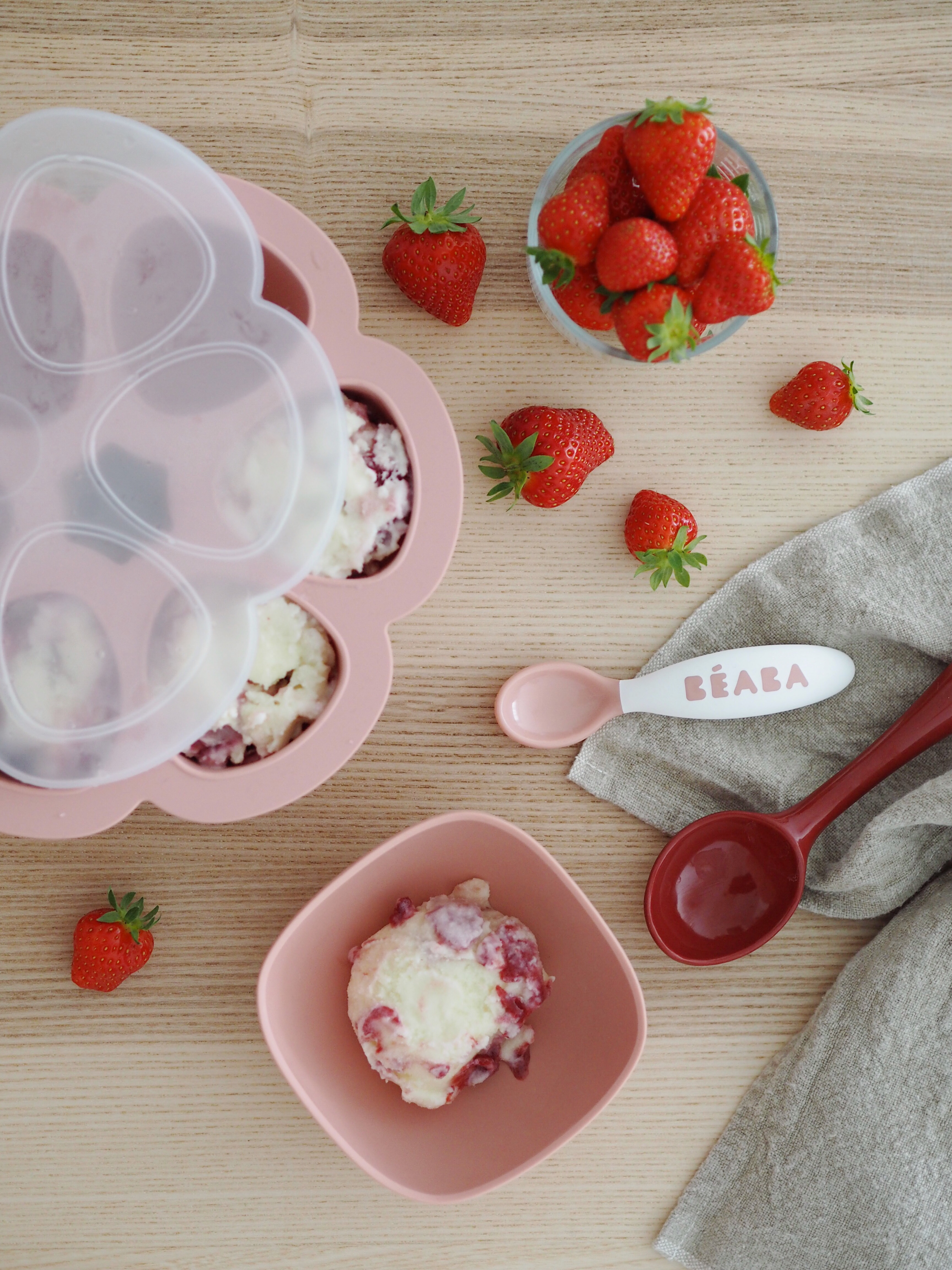 Multi-dávkovač na jídlo 6x 150ml Old Pink