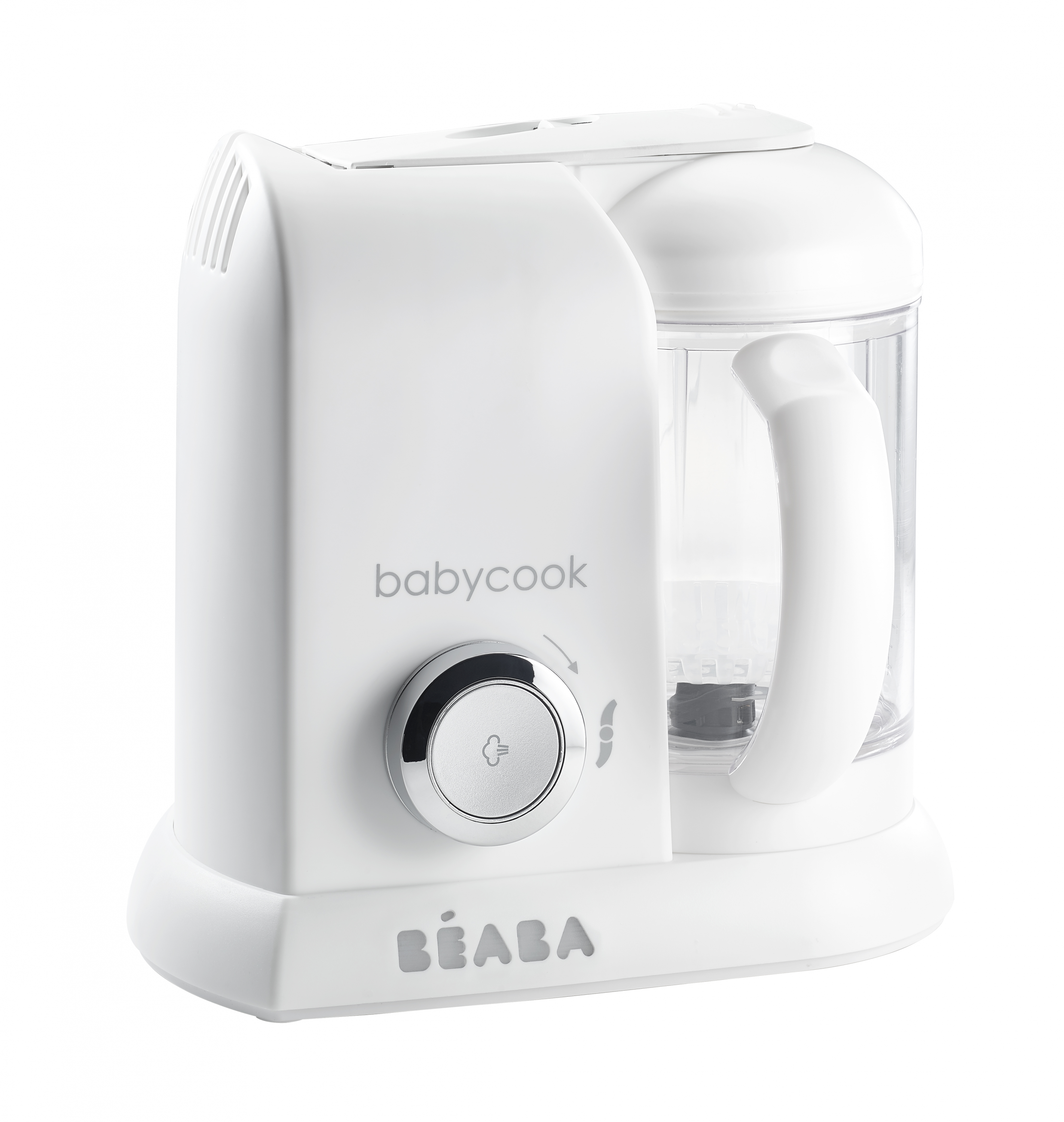 Parný varič + mixér BABYCOOK White Silver