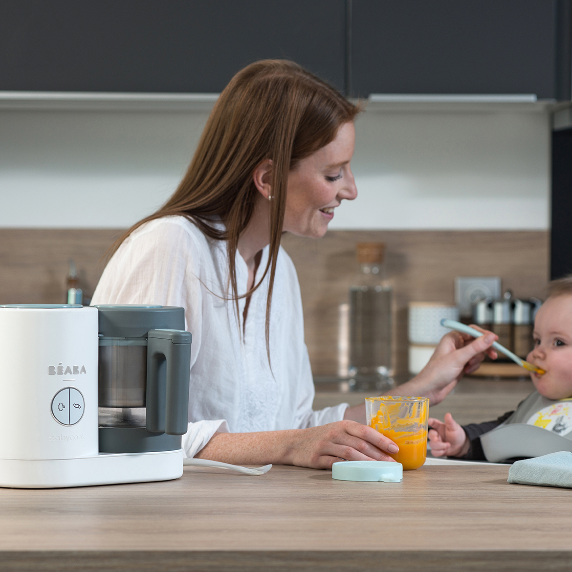 Parní vařič + mixér BABYCOOK Neo Eucalyptus